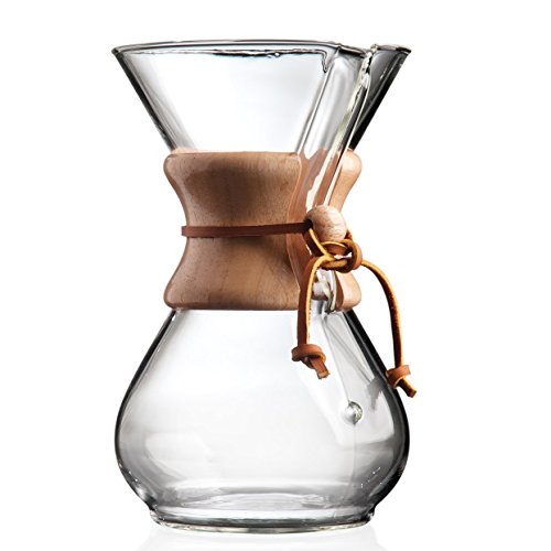 Chemex Pour-Over Glass Coffeemaker – Classic Series – 6-Cup – Exclusive Packaging