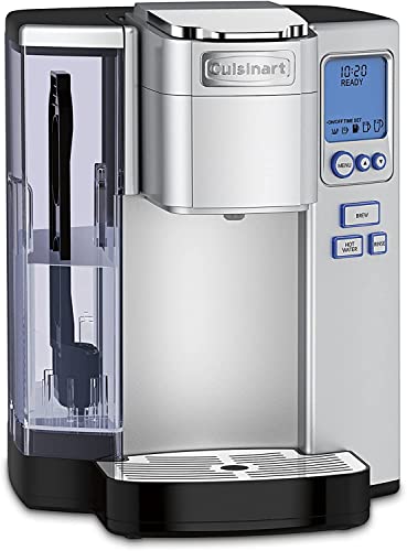 Coffee Maker by Cuisinart, Single Serve 72-Ounce Reservoir Coffee Machine, Programmable Brewing & Hot Water Dispenser, Stainless Steel, SS-10P1
