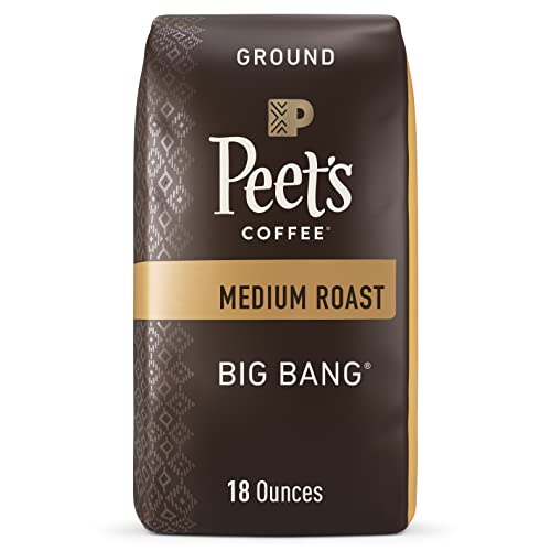 Peet’s Coffee, Medium Roast Ground Coffee – Big Bang 18 Ounce Bag