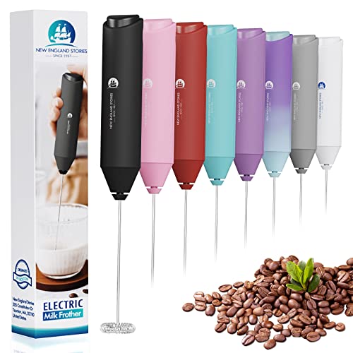 Electric Milk Frother Handheld, Battery Operated Whisk Beater Foam Maker for Coffee, Cappuccino, Latte, Matcha, Hot Chocolate, Mini Drink Mixer
