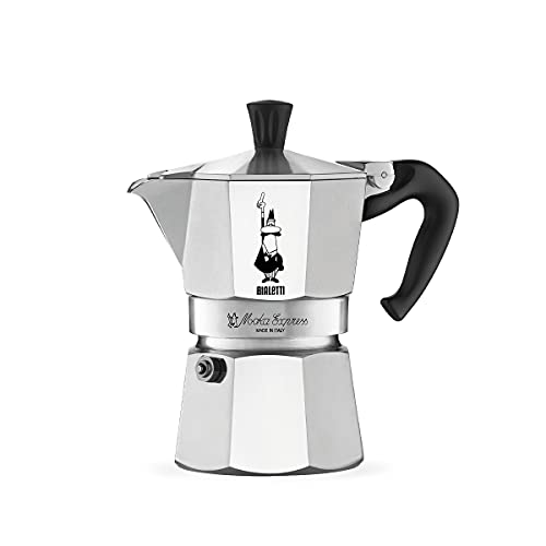Bialetti – Moka Express: Iconic Stovetop Espresso Maker, Makes Real Italian Coffee, Moka Pot 9 Cups (14 Oz – 420 Ml), Aluminium, Silver