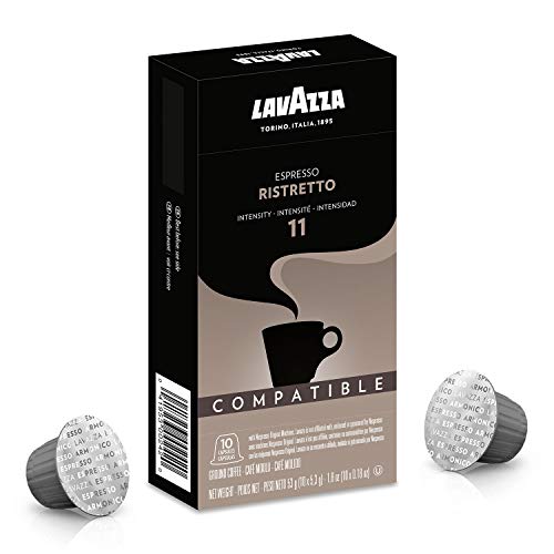 Lavazza Lavazza Ristretto Noble Dark Roast Coffee Capsules Compatible with Nespresso Original Machines, Ristretto, 10 Count (Pack of 6)