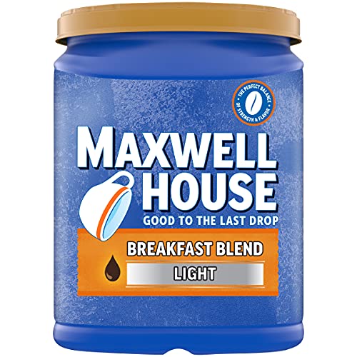 MAXWELL HOUSE Breakfast Blend Ground Coffee (38.8 Oz Canister), Breakfast Blend, 38.8 Oz