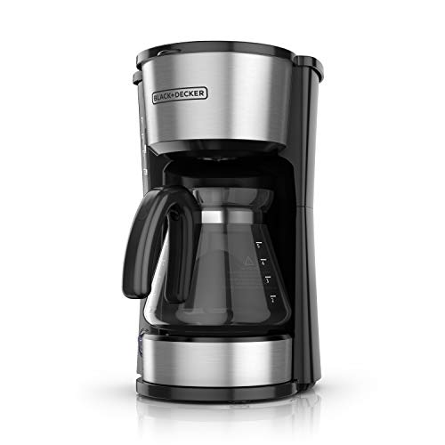 BLACK+DECKER 4-in-1 5-Cup Coffee Station plus Travel Mug, Stainless