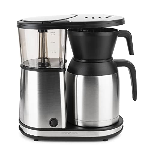 —Bonavita 8 Cup Coffee Maker, One-Touch Pour Over Brewing with Thermal Carafe, SCA Certified, Stainless Steel (BV1900TS)