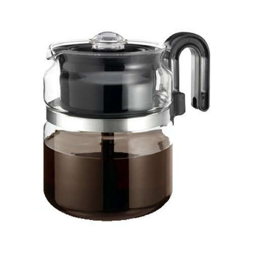 One-All Stovetop Percolator 8 Cup 7 in. Dia. X 5.6 in. H Black Handle