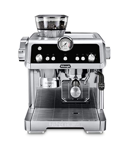 De’Longhi La Specialista Espresso Machine with Sensor Grinder, Dual Heating System, Advanced Latte System & Hot Water Spout for Americano Coffee or Tea, Stainless Steel, EC9335M, 1.3 liters