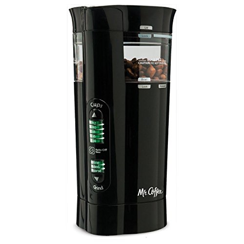 Mr. Coffee 12 Cup Electric Coffee Grinder with Multi Settings, Black, 3 Speed – IDS77
