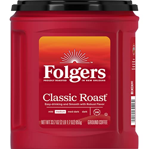 Folgers Classic Roast Ground Coffee, 33.7 Ounce