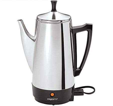Presto E1PT02811 Stainless Steel 02811 12-Cup Coffee Maker with 1 Year Extended Warranty