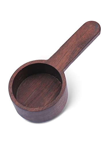 Wooden Coffee Spoon, Coffee Scoop Measuring for Coffee Beans, Whole Beans Ground Beans or Tea, Home Kitchen Tools Utensils – 8g, 20ml – Walnut