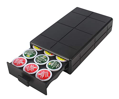 EVERIE Coffee Pod Holder Drawer Compatible with Keurig K Cup Pods (Holds 18 Pods)