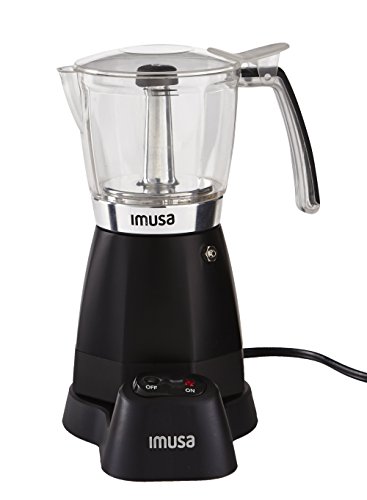 Imusa Black Espresso Maker, 3-6-Cup