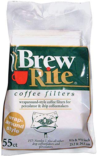 Brew Rite Wrap Around Percolator Coffee Filter 55 Ct (Pack of 2)