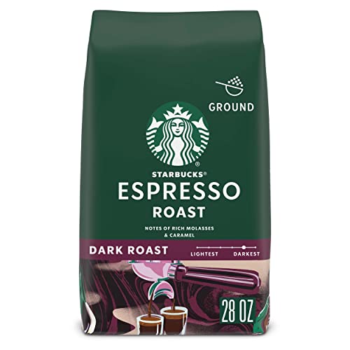 Starbucks Ground Coffee—Dark Roast Coffee—Espresso Roast—100% Arabica—1 bag (28 oz)