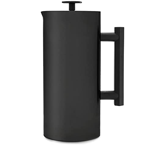 ESPRO P6 French Press – Double Walled Stainless Steel Coffee and Tea Maker, 32 Ounce, Matte Black