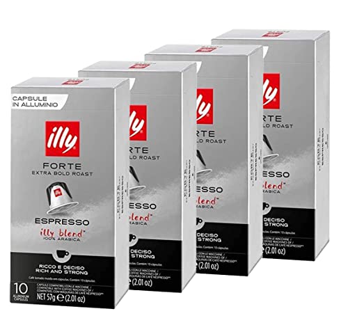 40 Count for Illy Forte Capsules Compatible with Nespresso Original Line Machines