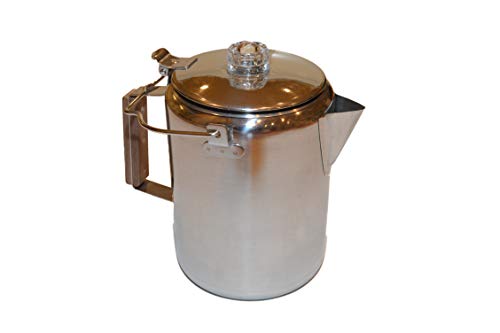 Oregon Trail – 12 Cup Stainless Percolator – Camping Coffee Pot