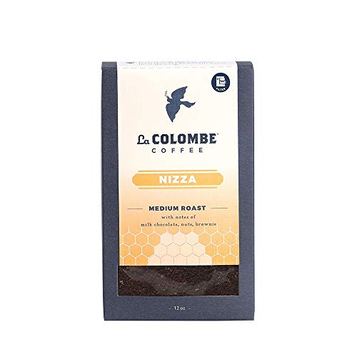 La Colombe Nizza Medium Roast Drip Grind Ground Coffee – 12 Ounce, 1 Pack – Notes of Milk Chocolate, Nuts & Browniewith a Honey-Sweet Roasted Nuttiness (Packaging may vary)