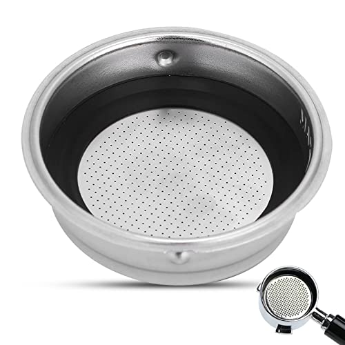 1 Cup 51mm Coffee Filter Basket, Detachable Stainless Steel Portafilter Basket Espresso Filter Coffee Machine Accessories for Home Office