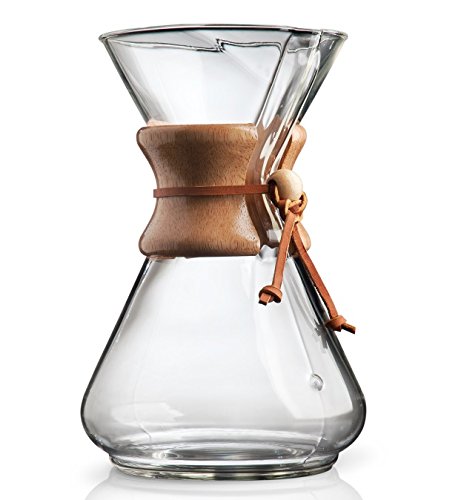 Chemex Pour-Over Glass Coffeemaker – Classic Series – 10-Cup – Exclusive Packaging