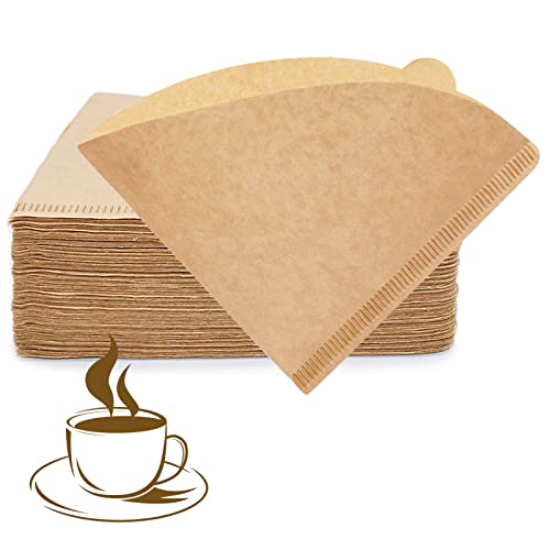 YQL V60 Coffee Filter,V60 Filter02 200 Count Natural Unbleached Disposable Coffee Filters Paper Fit for Drip Coffee Dripper