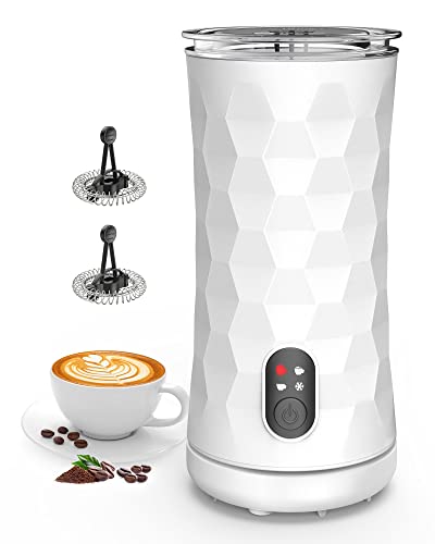 IPSHEA Milk Frother, Electric Milk Frother and Steamer, 4 IN 1 Hot & Cold Foam Maker with Temperature Control, Quiet Auto Milk Warmer for Coffee, Latte, Cappuccino, Hot Chocolates
