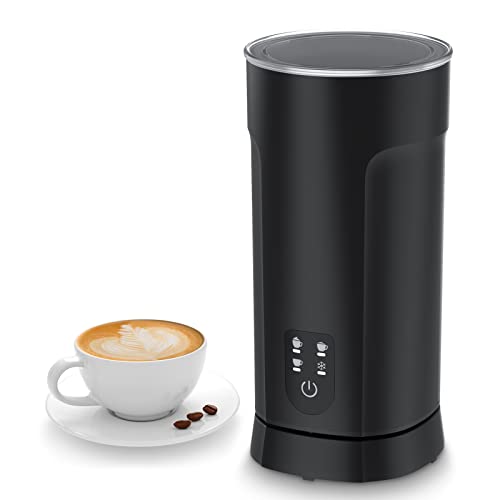 Milk Frother and Steamer 4 in 1, Electric Coffee Frother Automatic Milk Frothers, Coffee Heater Milk Warmer and Cold Foamer Frother with Temperature Control for Latte, Cappuccino, Macchiato