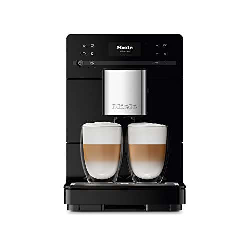 Miele NEW CM 5310 Silence Automatic Coffee Maker & Espresso Machine Combo,1.3 liters, Obsidian Black – Grinder, Milk Frother