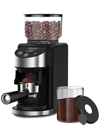 Gevi Burr Coffee Grinder, Adjustable Burr Mill with 35 Precise Grind Settings, Electric Coffee Grinder for Espresso/Drip/Percolator/French Press/American/Turkish Coffee Makers, 120V/200W, Black