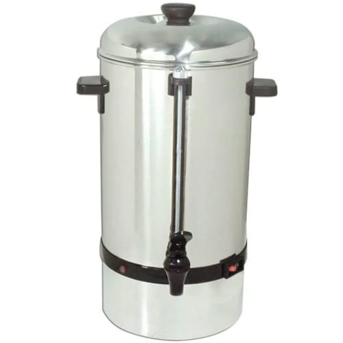 FSE CP-100 Stainless Steel Coffee Percolator, Brewer Urn, 100 Cup Capacity,Silver