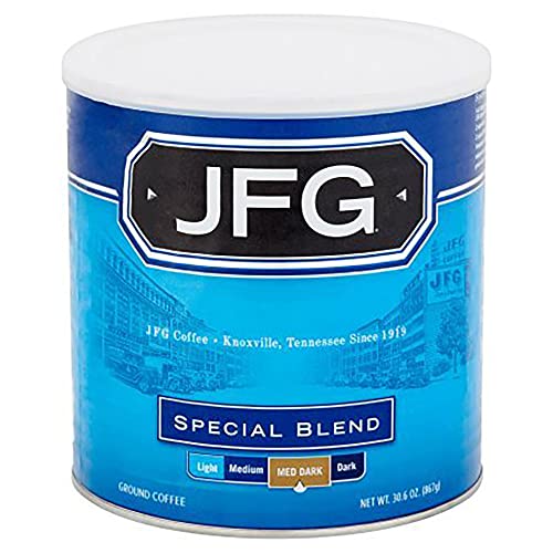 JFG Special Blend Ground Coffee, 30.6 Oz. Canister,Med Dark