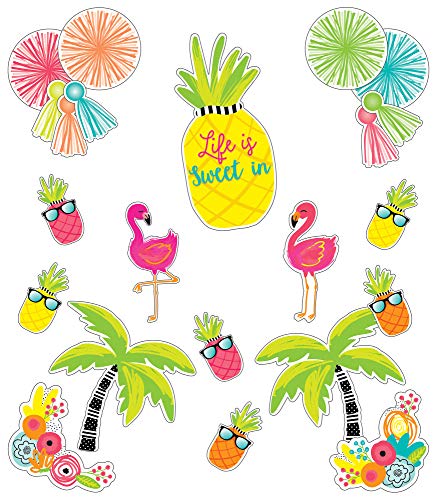 Schoolgirl Style – Simply Stylish Tropical | Life Is Sweet Bulletin Board Set, 25 Pieces
