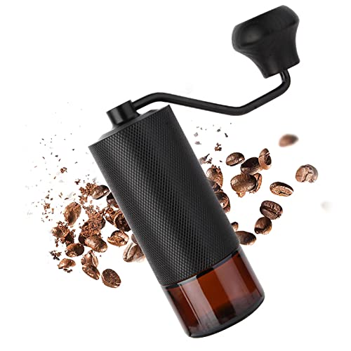 Manual Coffee Grinder, Portable Conical Burr Coffee Grinder, Hand Grinder with Precise Grind Settings, Uniform Grinding for Full Coffee Flavor at Home/Office/Travel, Best Gift for Coffee Lovers