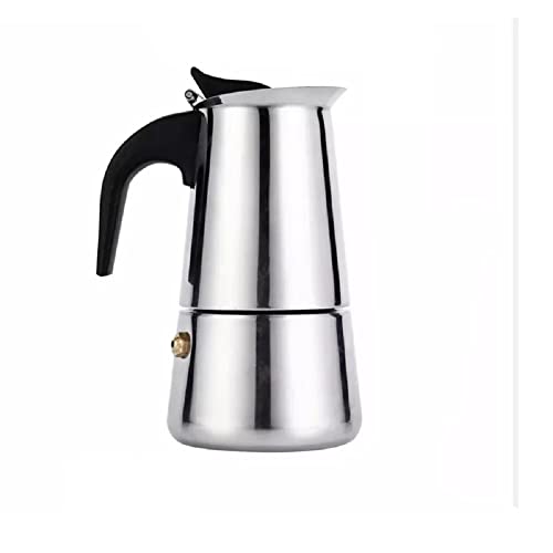 Stovetop Portable Coffee Maker Moka Pot Stainless Steel (4 Cup Espresso)