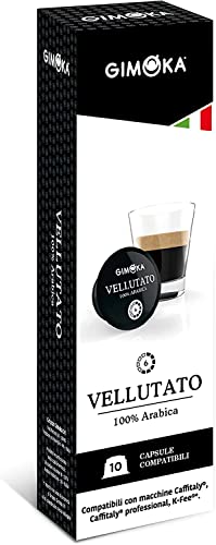 Gimoka Coffee capsules compatible with Starbucks Verismo, Caffitaly, K-fee systems 80 Pods (VELLUTATO)