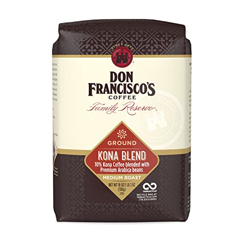 Don Francisco’s Kona Blend Ground Coffee (18 oz Bag)
