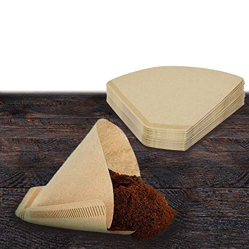 #4 Cone Coffee Filters, 100 Count Number 4 Paper Coffee Filters 8-12 Cup for Pour Over and Drip Coffee Maker, Compatible with Ninja Coffee Filter