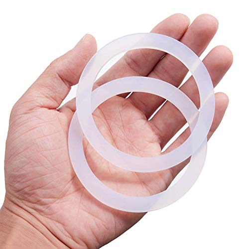 LitOrange 8 Pcs Replacement Spare Food Grade Silicone (Better Than Rubber) Gasket Seal Ring For Aluminium Stovetop Coffee Maker Pots Moka Express Dama Bialetti 9 Cups.