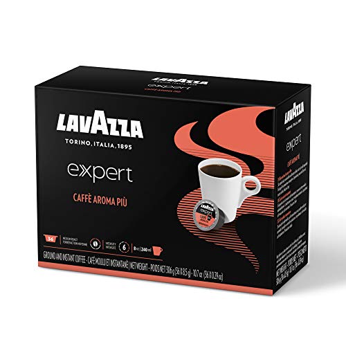 Lavazza Expert Caffe’ Aroma Piu’ Coffee Capsules (36 Capsules), Expert Caffe’ Aroma Piu’, 36Count,Value Pack, Blended and roasted in Italy, Full and balanced blend