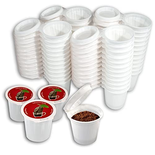 iFillCup, 42 Count Red – Fill your own Single Serve Pods. Eco friendly 100% recyclable pods for use in all k cup brewers including 1.0 & 2.0 Keurig. Airtight to seal in freshness.