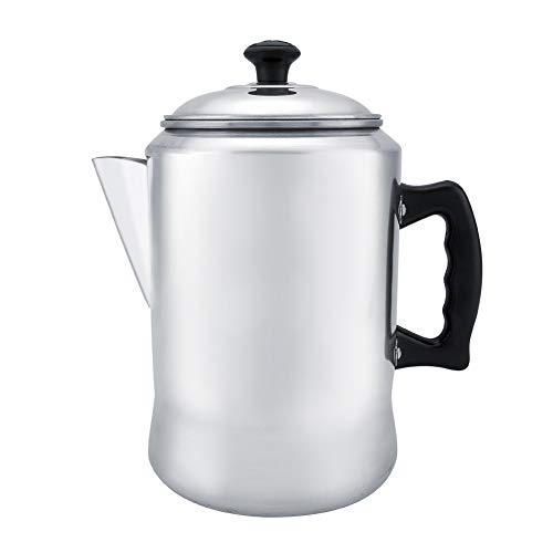 Coffee Percolator 3L Aluminum Alloy Coffee Maker Pot Percolator Tea Kettle Stove Top with Lid For Camping Kitchen