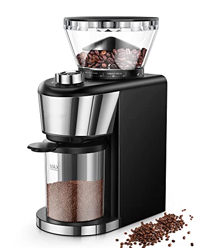 Electric Conical Burr Coffee Grinder 2.0, Adjustable Burr Mill with 35 Precise Grind Setting, Stainless Steel Coffee Grinder Electric for Drip, Percolator, French Press, Espresso Coffee Makers