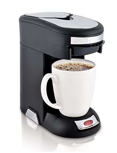 Café Valet Single Serve Coffee Maker, Brews 10 Ounces of Coffee or Hot Water, Compatible Coffee Packs
