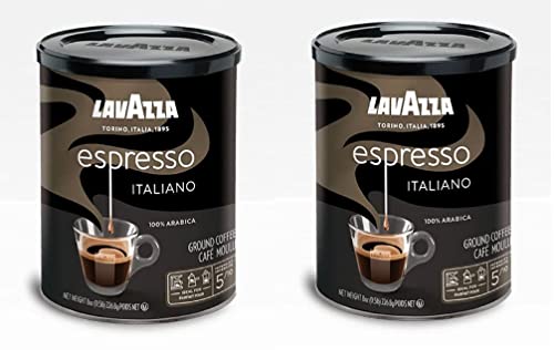 Lavazza medium_roast, Ground Coffee – Caffe Espresso – 8 oz – 2 pk