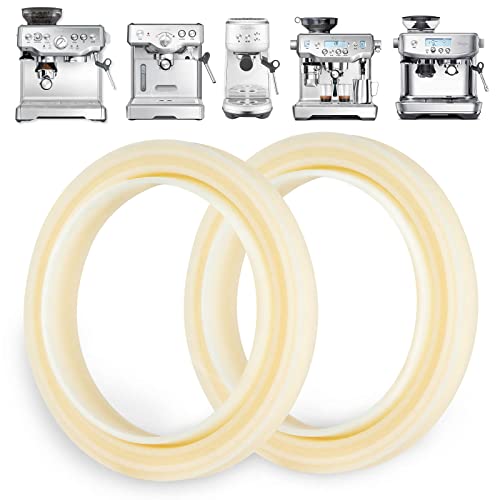 54mm Silicone Steam Ring, 2PCS Grouphead Gasket Replacement Accessories, No BPA Silicone Gasket Seal, for Breville Espresso Machine 878/870/860/840/810/500/450/ Sage 500/870/875/880/810/878