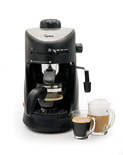 Capresso 303.01 4-Cup Espresso and Cappuccino Machine Black 13.25″ x 7.5″ x 9.75″