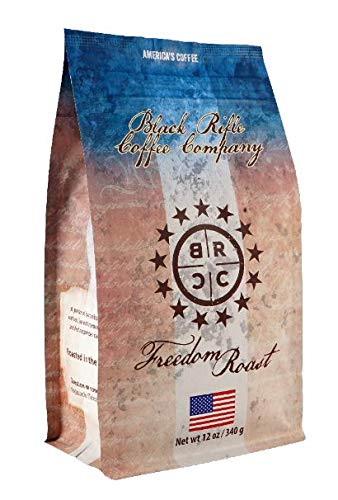 Black Rifle Coffee Freedom Roast (Medium Roast) Ground 12 Ounce Bag, Medium Roast Ground Coffee, America’s Coffee With a Hint of Chocolate and Vanilla Tasting Notes, Helps Supports Veterans and First Responders