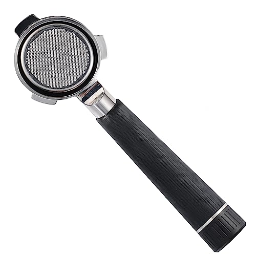 CYETUS 54mm Bottomless Portafilter Handle Barista Tool, Compatible with Breville Espresso Machines BES870/875/878/880, 54mm Espresso Machines, 3 Ears on Stainless Steel Head, Black