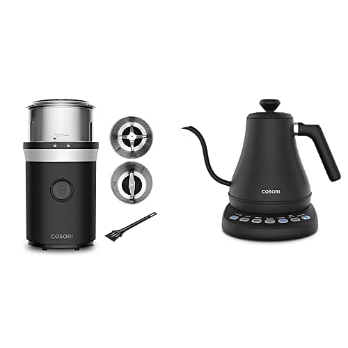 COSORI Electric Gooseneck and Coffee Grinder Electric for Spices, Seeds